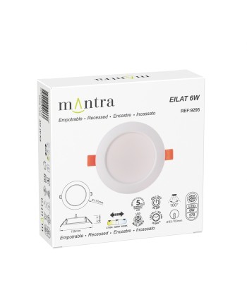 EILAT * EMPOTRABLE LED CCT 6W BLANCO